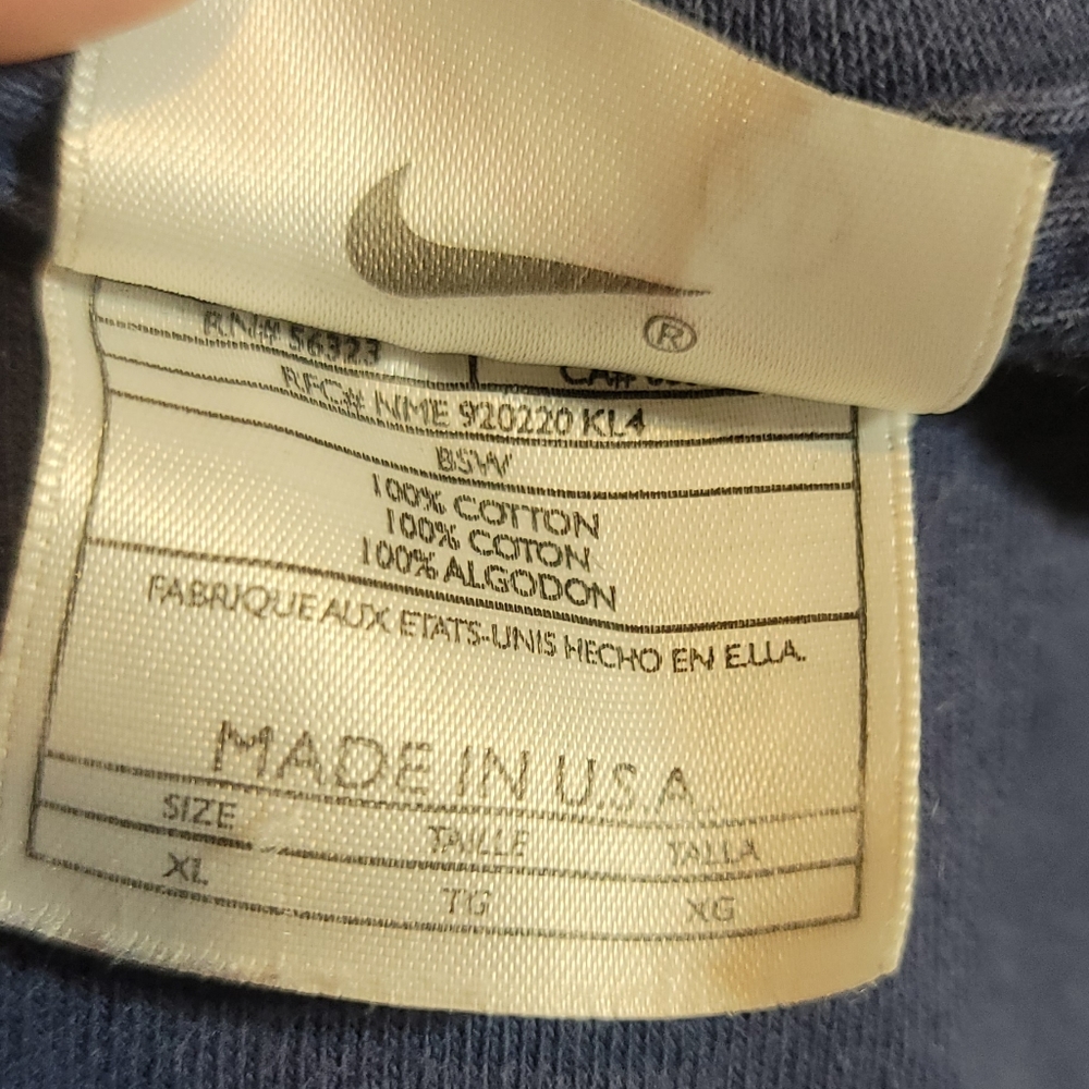 Navy Blue Nike Shirt Size XL Tall - Picture 6 of 6